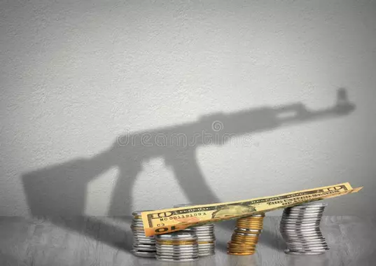 concept-de-guerre-de-financement-argent-avec-l-ombre-d-arme-67970145