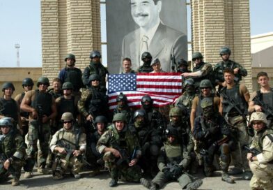 POLISH SPECIAL FORCES STAND IN THE PORT OF UMM-QASR IN SOUTHERN IRAQ